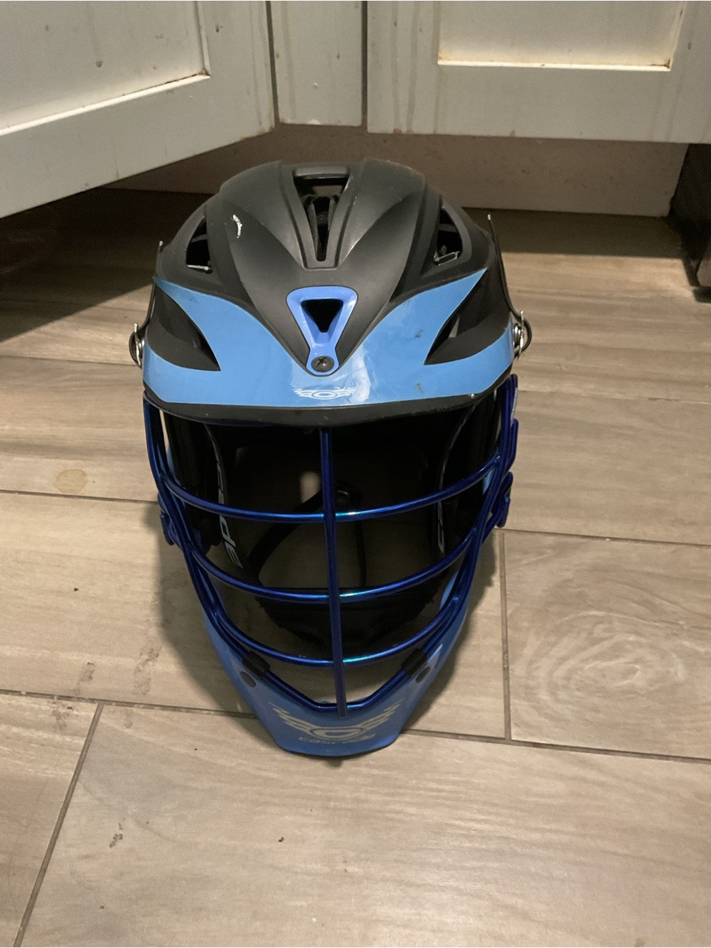 Final Sale! Cascade Vintage Blue Black Lacrosse Helmet Sporting Model R Guard - Picture 6 of 11
